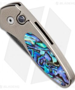 Alternative view of Pro-Tech Sprint Custom Automatic Knife Abalone/Bronze Ti (1.95" Damascus)