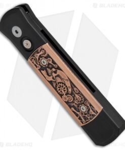 Alternative view of Pro-Tech Godson Steampunk Automatic Knife Copper (3.15" Satin) 7SP-4