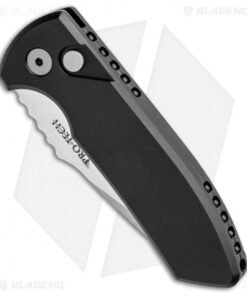 Alternative view of Pro-Tech Les George SBR Automatic Knife Black Aluminum (2.6" Stonewash)