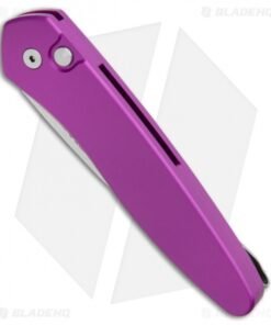 Alternative view of Pro-Tech Newport Automatic Knife Purple (3" Stonewash) 3405-Purple