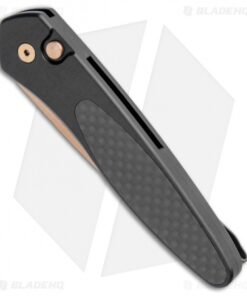 Alternative view of Protech Newport Black Automatic Knife Carbon Fiber (3" Rose Gold)