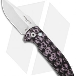 Pro-Tech SBR PK #8 Custom Anodized Automatic Knife (2.6" Stonewash)