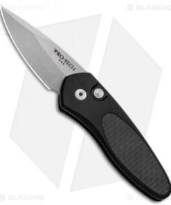 Protech Sprint Automatic Knife Black w/ Carbon Fiber (1.95" Stonewash) 2915