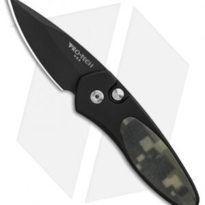 Pro-Tech Sprint Automatic Knife Black Camo G-10 (1.95" Black) 2925
