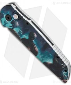 Alternative view of Pro-Tech TR-3 Automatic Knife Custom PK Anodized "Walkers" Print (3.5" Black)