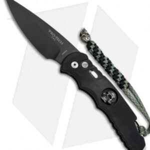 Pro-Tech TR-4 Limited Edition Johnny Skull Automatic Knife (4" Black) J10R