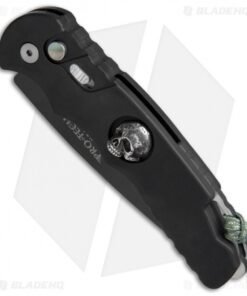 Alternative view of Pro-Tech TR-4 Limited Edition Johnny Skull Automatic Knife (4" Black) J10R