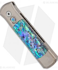 Alternative view of Pro-Tech Ultimate Custom Godson Automatic Knife Ti/Mosaic Abalone (3.15" Satin)