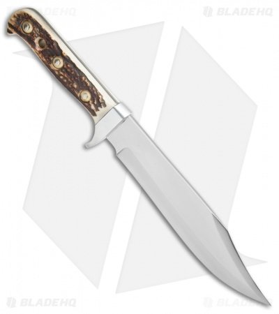 Puma Phoenix Bowie Fixed Blade Knife Stag (8" Satin) 116376 - Image 2