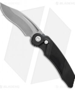 Rat Worx MRX Lightweight Recurve Automatic Knife Black (3.6" Stonewash ) 22210