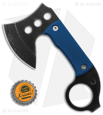 Red Horse Knife Works Karamahawk Mini Tomahawk Exclusive Blue G-10/Kydex Sheath - Image 4