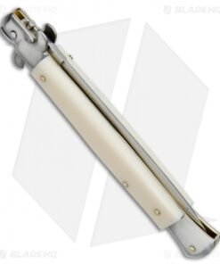 Alternative view of SKM AB 11" Italian Stiletto Automatic Knife Sim Bone (5" Satin Dagger)