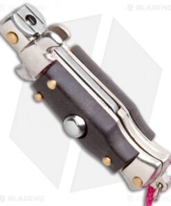 Alternative view of SKM Italian Stiletto Keychain Automatic Knife Brown/Pink (1.125" Satin)