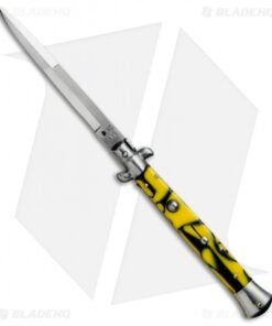 SKM AB 11" Italian Stiletto Automatic Knife Killer Bee (5" Satin Bayonet)