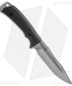 Alternative view of SOG Pillar Fixed Blade Knife Black Canvas Micarta (5" Satin)