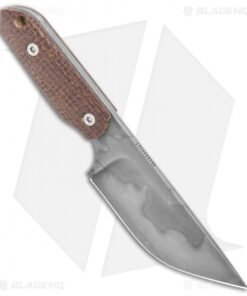 Alternative view of Sheepdog Knives Mini LDT Fixed Blade Knife Burlap Micarta (3" Gray)