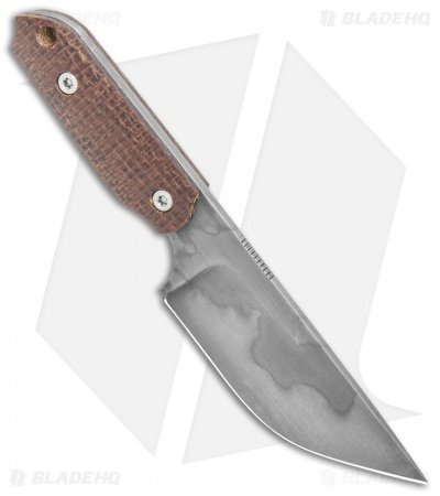 Sheepdog Knives Mini LDT Fixed Blade Knife Burlap Micarta (3" Gray) - Image 2