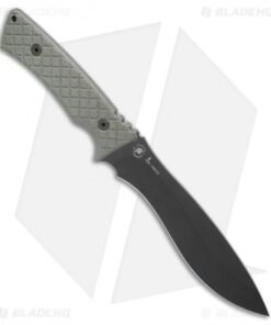 Alternative view of Spartan Blades Machai Fixed Blade Knife Green Micarta (6.6" Black) SBSL002BKGR