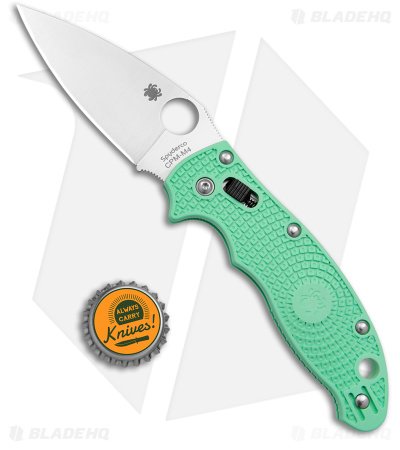 Spyderco Manix 2 M4 Lightweight Knife Mint Green (3.37" Satin) C101PJGR2 - Image 4