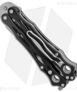 Alternative view of Spyderco SmallFly 2 Balisong Butterfly Knife Black G-10 (3.4" Satin) B02GP2