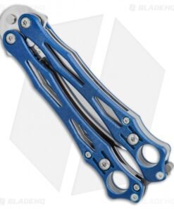 Alternative view of Spyderco SmallFly Blue G10 Butterfly Knife Balisong Flipper B02GPBL *Collection*