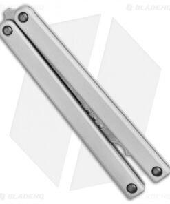 Alternative view of Squid Industries Mako Bottle Opener Balisong Trainer Silver (4.3" SW)