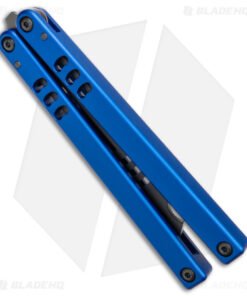 Alternative view of Squid Industries Mako V4.5 Bottle Opener Balisong Trainer Blue (4.3" Black)
