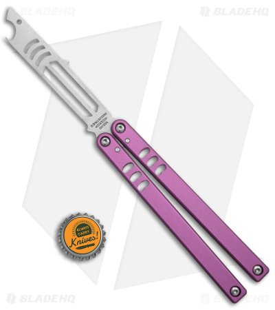 Squid Industries Mako V4.5 Bottle Opener Balisong Trainer Pink (4.3" SW) - Image 4