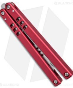 Alternative view of Squid Industries Mako V4.5 Bottle Opener Balisong Trainer Red (4.3" SW)