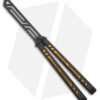 Squid Industries Nautilus Balisong Trainer Knife V2 Black Gold (4.5" Black)