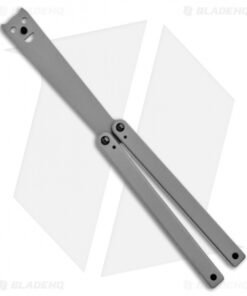 Squid Industries Squiddy-G Butterfly Balisong Trainer Gray PVC (4.3" Gray)