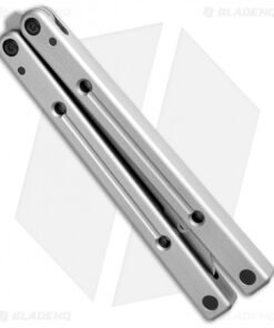 Alternative view of Squid Industries Squidtrainer V3.5 Butterfly Balisong Trainer Silver (4.5" SW)