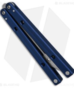 Alternative view of Squid Industries Squidtrainer V4 Butterfly Balisong Trainer Blue (4.5" SW)