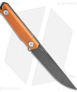 Alternative view of Stedemon Knife Co. Uncle One UB02 Fixed Blade Knife Orange G-10 (5" Black SW)