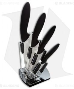 Stone River Gear 4 Piece Ceramic Kitchen Set w/ Holder - SRG43CKWH