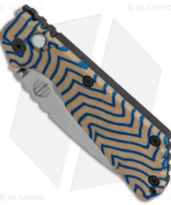 Alternative view of Strider + Pro-Tech Custom SnG Automatic Knife Yellow/Blue Micarta (3.5 SW)