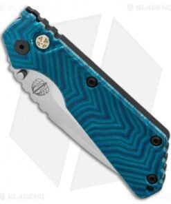 Alternative view of Strider + Pro-Tech Custom SnG Automatic Unique Micarta Blue Coral (3.5" Mirror)