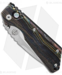 Alternative view of Strider + Pro-Tech Custom SnG Automatic Unique Micarta lithosphere (3.5" Mirror)