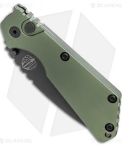 Alternative view of Strider + Pro-Tech SnG Automatic Knife Solid Green Aluminum (3.5" Black)