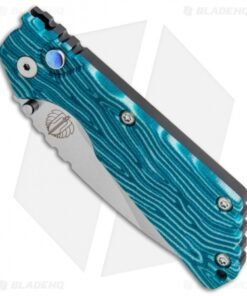 Alternative view of Strider + Pro-Tech Custom SnG Automatic Unique Micarta Turquoise (3.5 Stonewash)