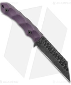 Alternative view of Stroup Knives GP3 Fixed Blade Knife Purple G-10 (4.25" Black SW)