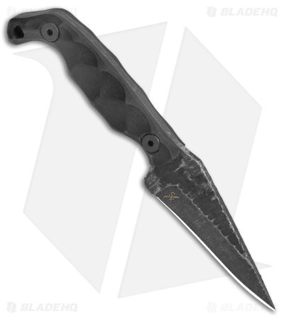 Stroup Knives Mini EDC Fixed Blade Knife Black G-10 (3.1" Black SW) - Image 2