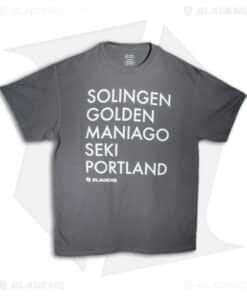 Blade HQ Knife "Cities" Gray Short Sleeve T-Shirt