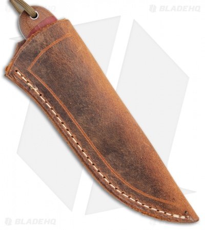 T.M. Hunt Custom Magua Fixed Blade Knife Bullseye Red G-10/Micarta (3.5" Satin) - Image 3