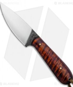 T.M. Hunt Custom Magua Fixed Blade Knife Curly Maple (3.5" Satin)