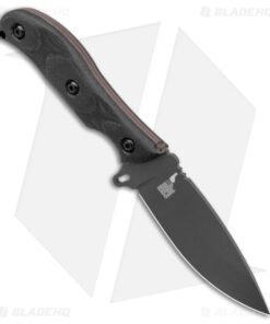 Alternative view of TOPS Knives Silent Hero 4 Fixed Blade Knife Black Smooth Micarta (4.25" Black)