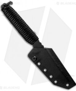 Alternative view of Toor Knives Kingpin Tanto Fixed Blade Knife Shadow Black Paracord (4" Black)