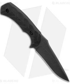 Alternative view of Toor Knives Mullet Fixed Blade Knife Ebony Wood (4" Black)