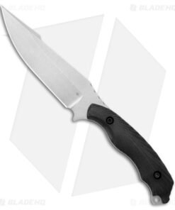 Toor Knives Raven Fixed Blade Knife Ebony (5.5" Stonewash)