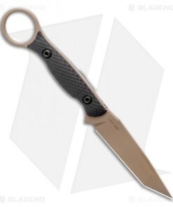 Alternative view of Toor Knives Serpent Tanto Fixed Blade Knife Black G-10 (3.9" FDE)